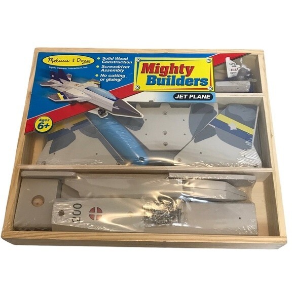 NIB‎ Melissa & Doug Mighty Builders Jet - Picture 1 of 9